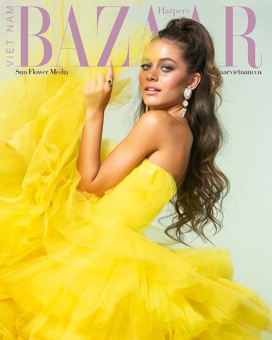 lydia bielen harper's bazaar vietnam cover