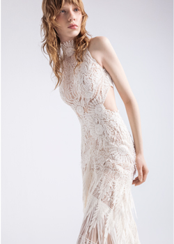 Freya Feather Casual White Dress – Sesidy