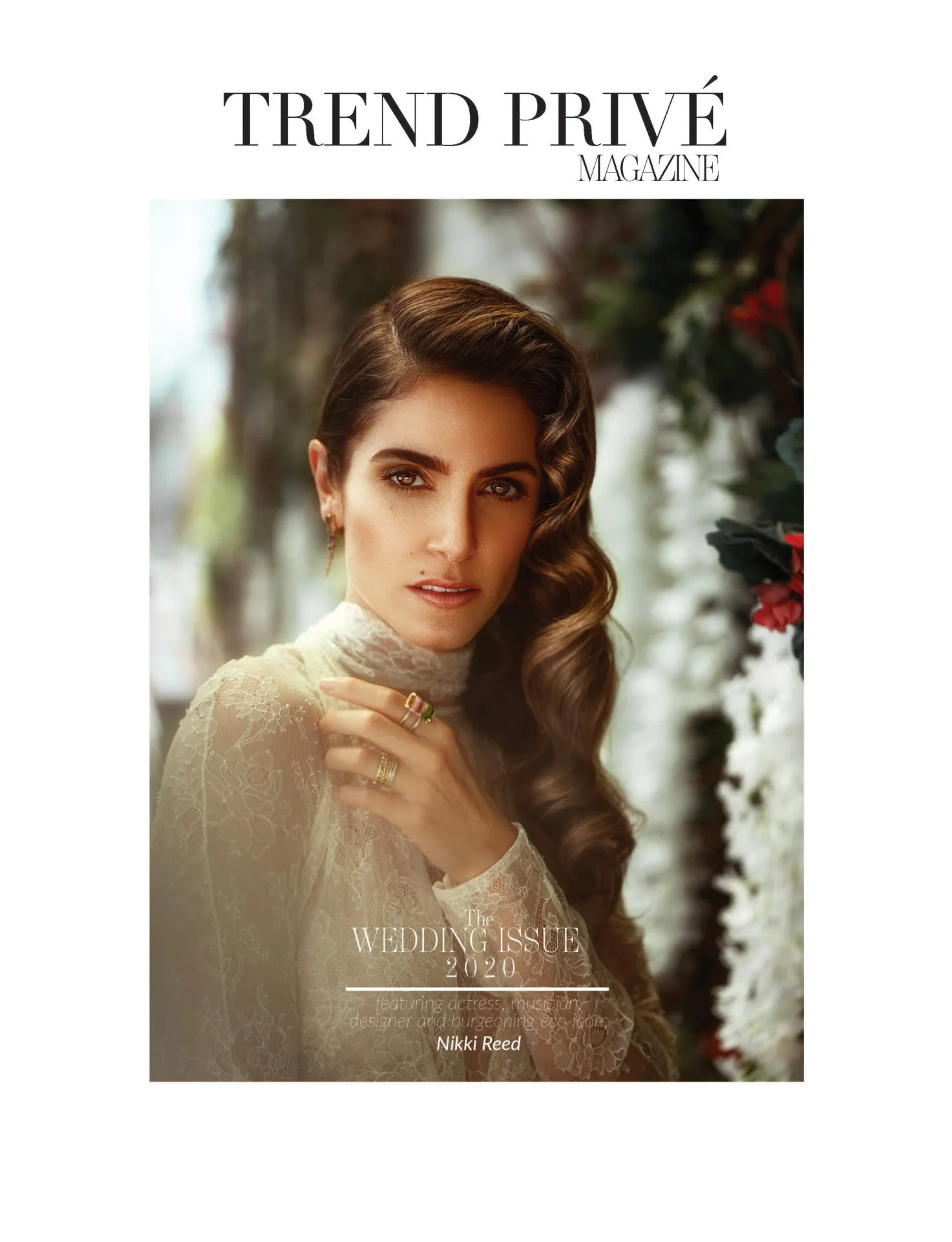 2020 Wedding Issue Vol2 Yolancris bride dress nikki reed trend privé magazine bridal editorial photoshot